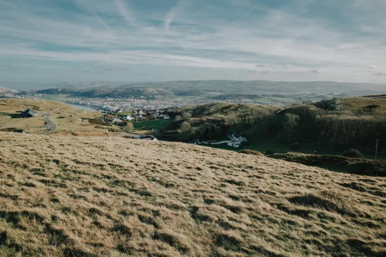 The george dragon inn wales landscape view