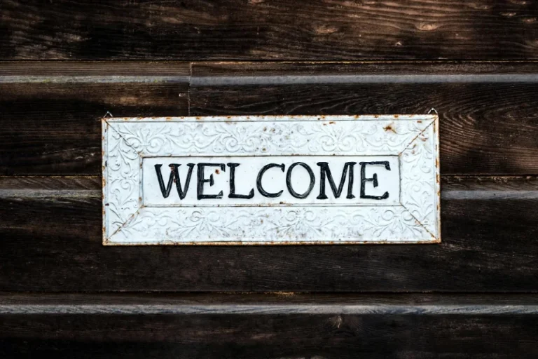 Welcome sign